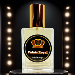 Parfum Palait Royal | Collection Crazy avec un arrière plan noir et des spots lumineux.